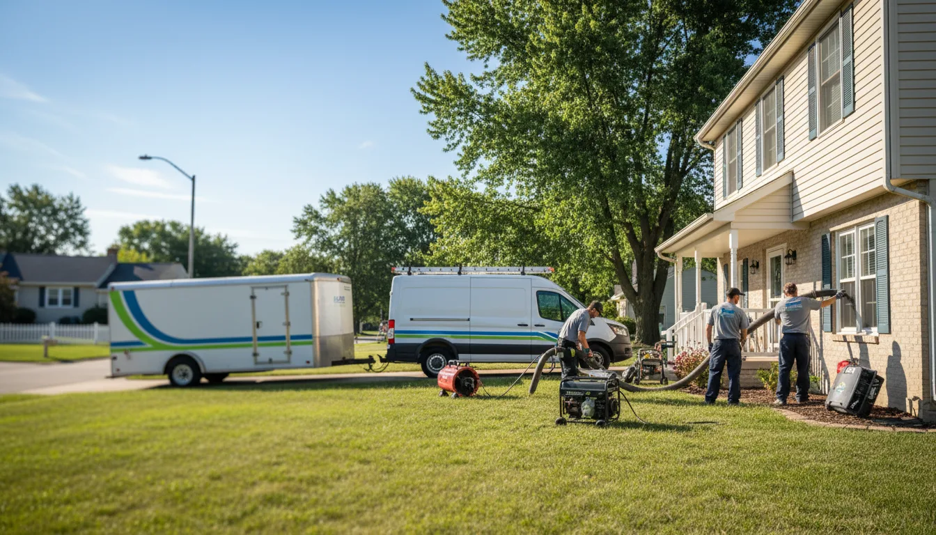 Flooded Basement Restoration And Cleanup With Repair in Burnt Prairie, IL near me
